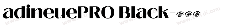adineuePRO Black字体转换